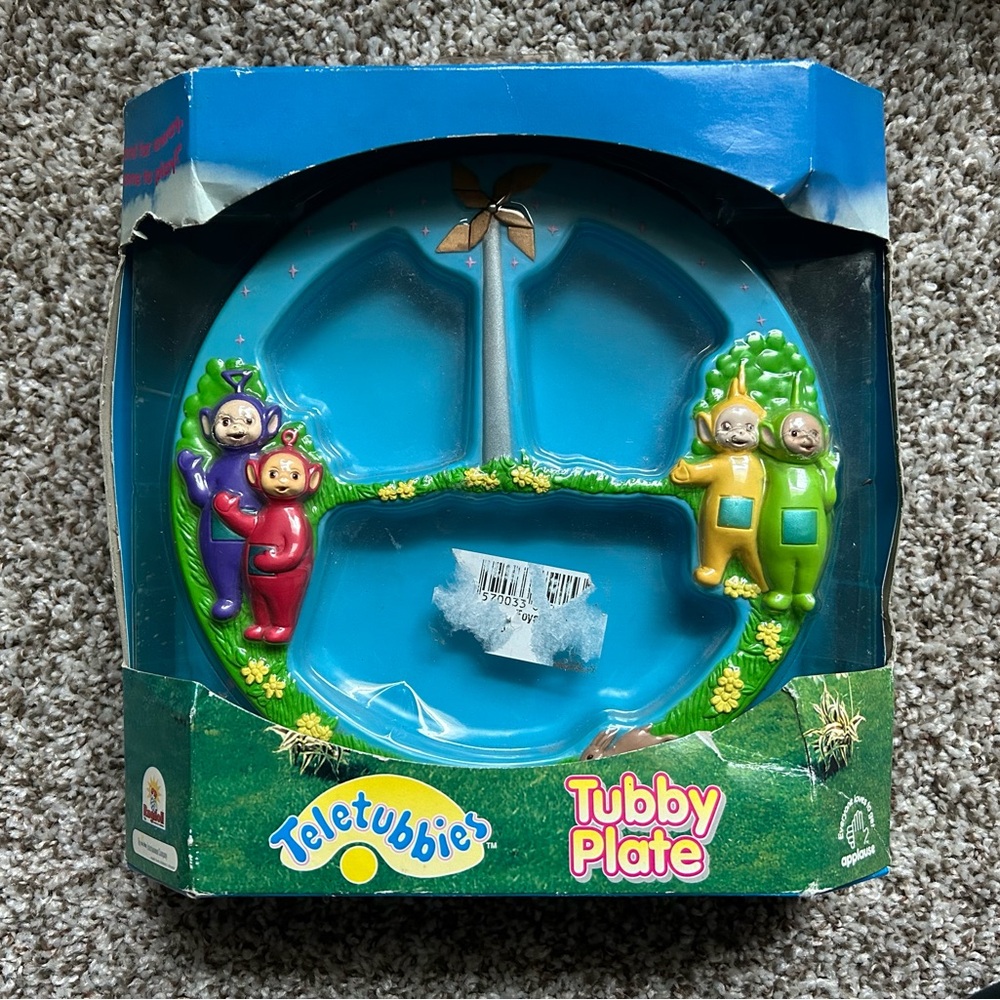 Vintage Teletubbies plate 1998 Tubby Plate antique toys vintage toys collectible